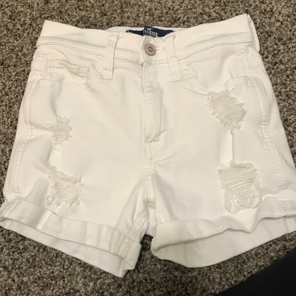 Hollister White High-Rise Short 3” Advanced Stretch Size 00